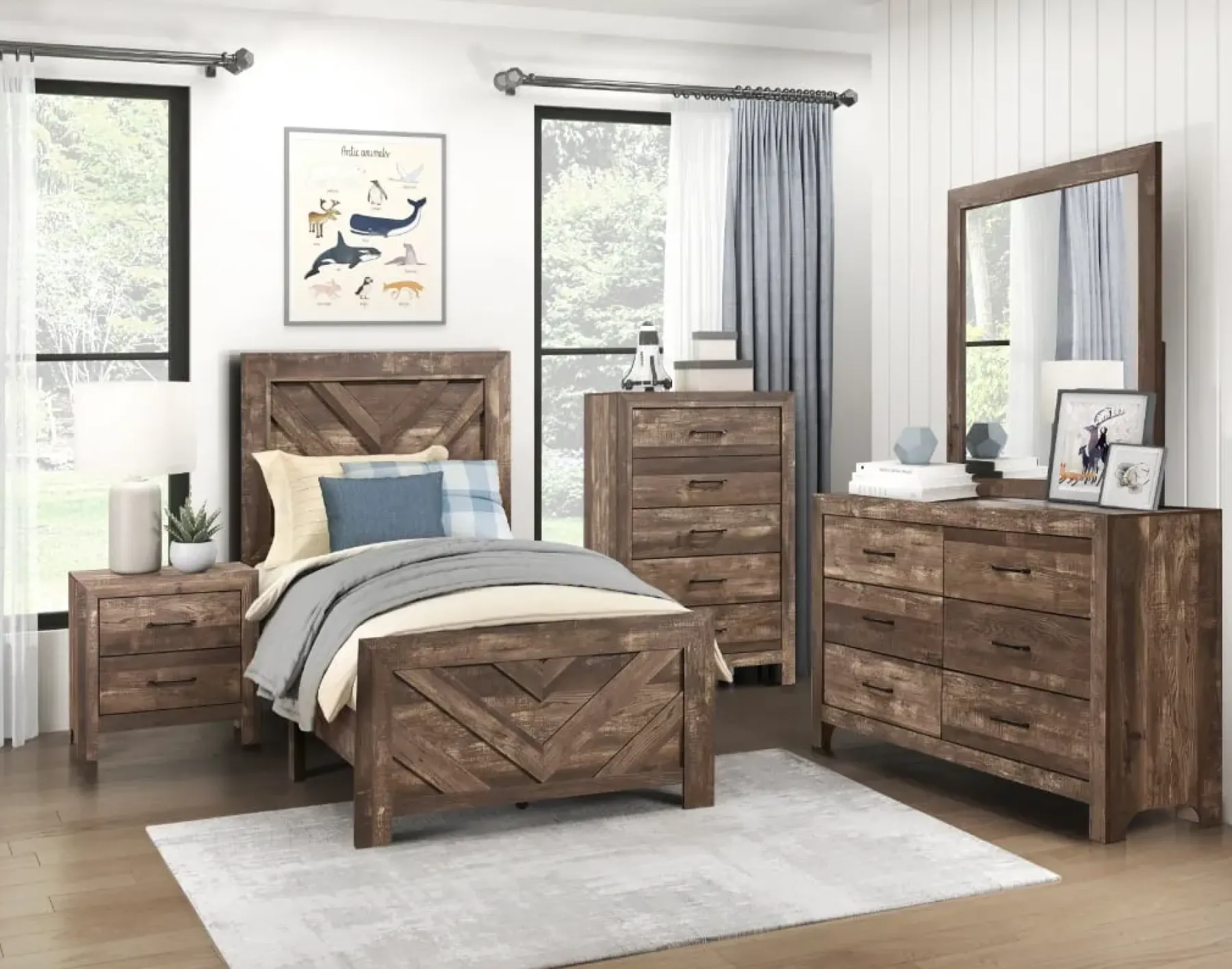 New American Furniture Galleries Corbin 5-Drawer Bedroom Chest