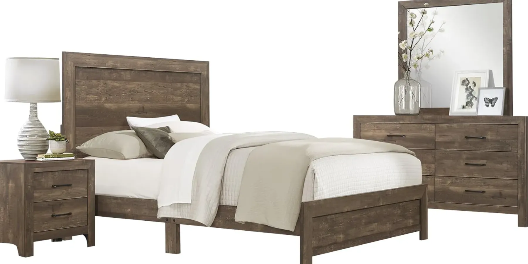 Discount American Furniture Galleries Corbin 6-Piece Full/Queen/King Bedroom Set