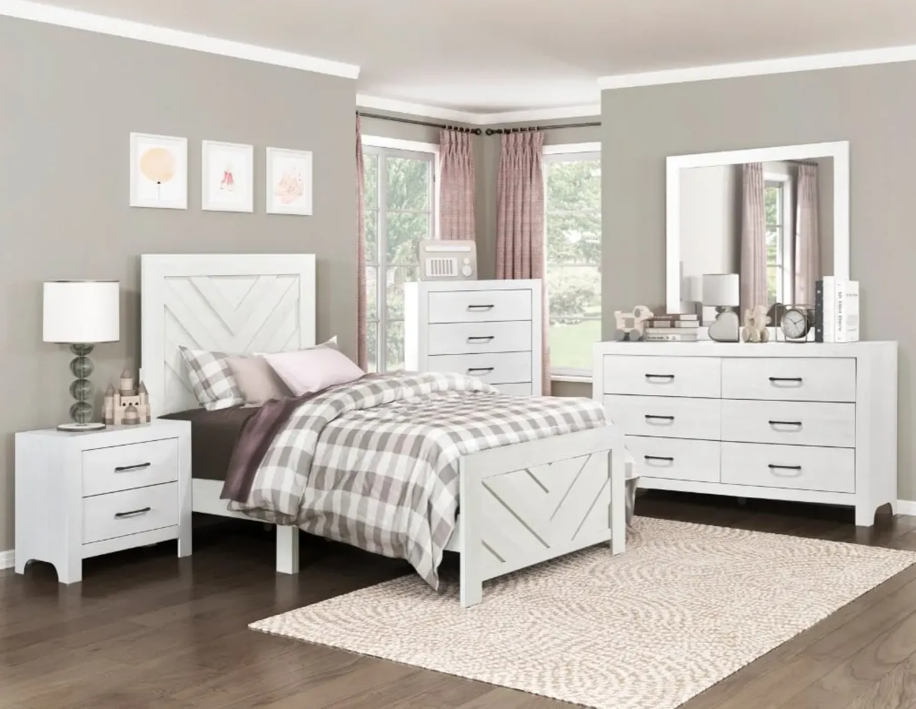 Best American Furniture Galleries Corbin 3-Piece Twin Panel Bed