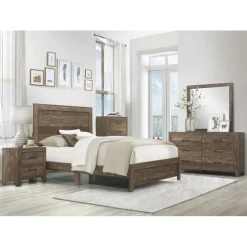 Discount American Furniture Galleries Corbin Queen Panel Bed in a Box