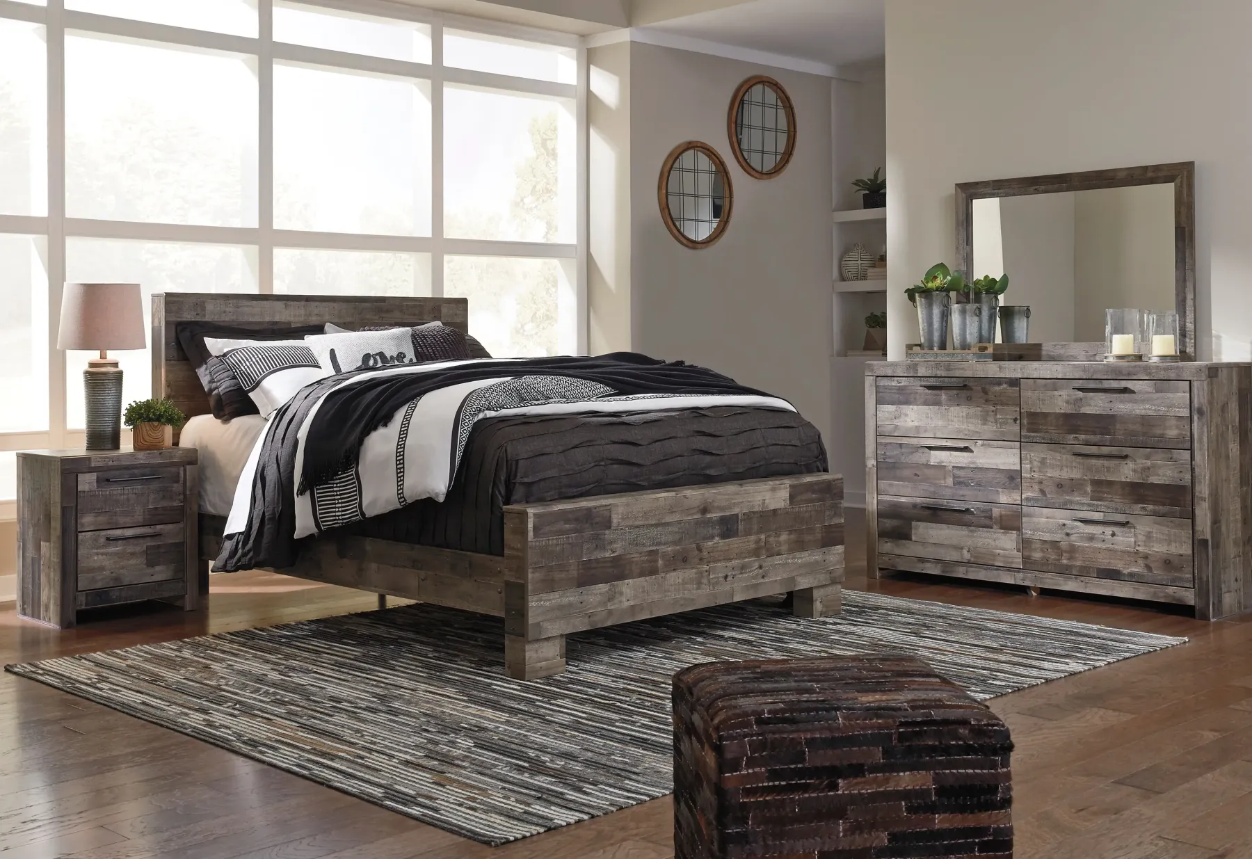 Hot American Furniture Galleries Derekson 6-Piece Queen Bedroom Set