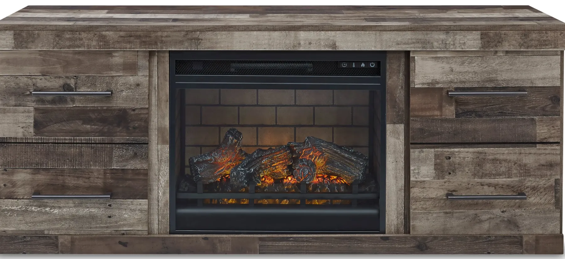 Discount American Furniture Galleries Derekson 60" TV Stand with Electric Fireplace