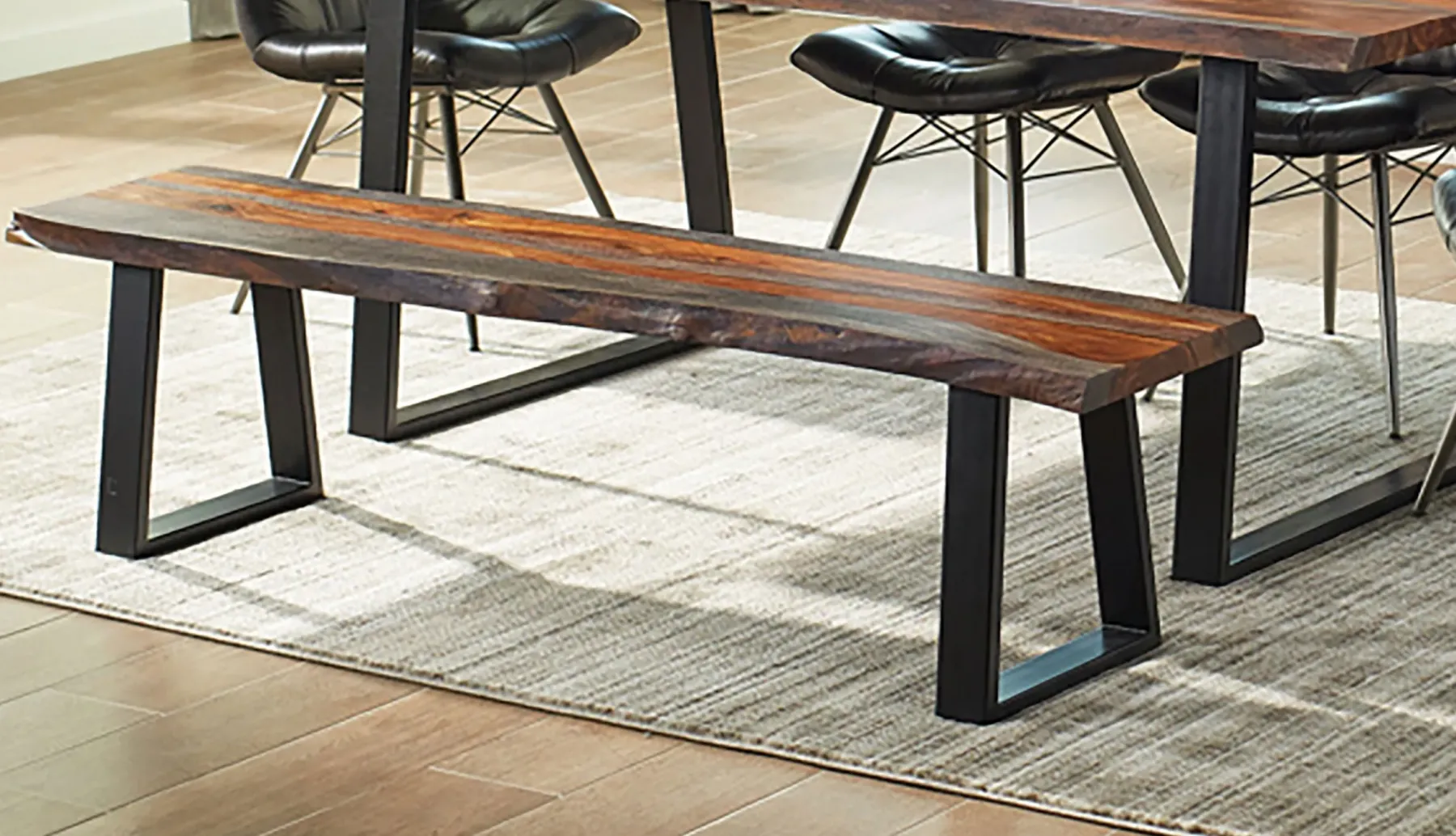 New American Furniture Galleries Ditman Ditman Live Edge Wood Dining Bench
