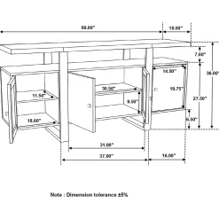 New American Furniture Galleries Ditman Ditman Sideboard Buffet