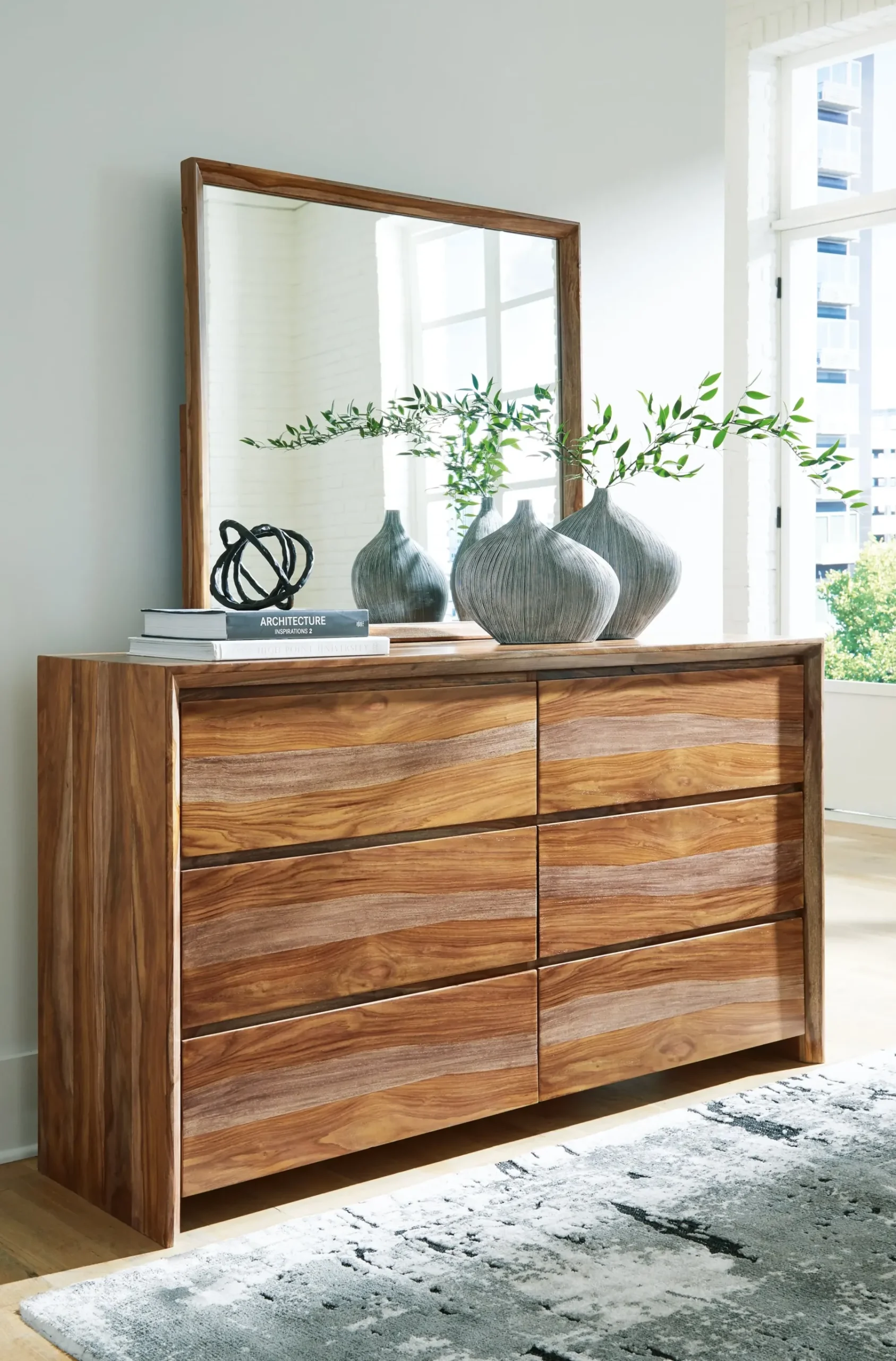 Online American Furniture Galleries Dressonni 6-Piece Cal King Bedroom Set