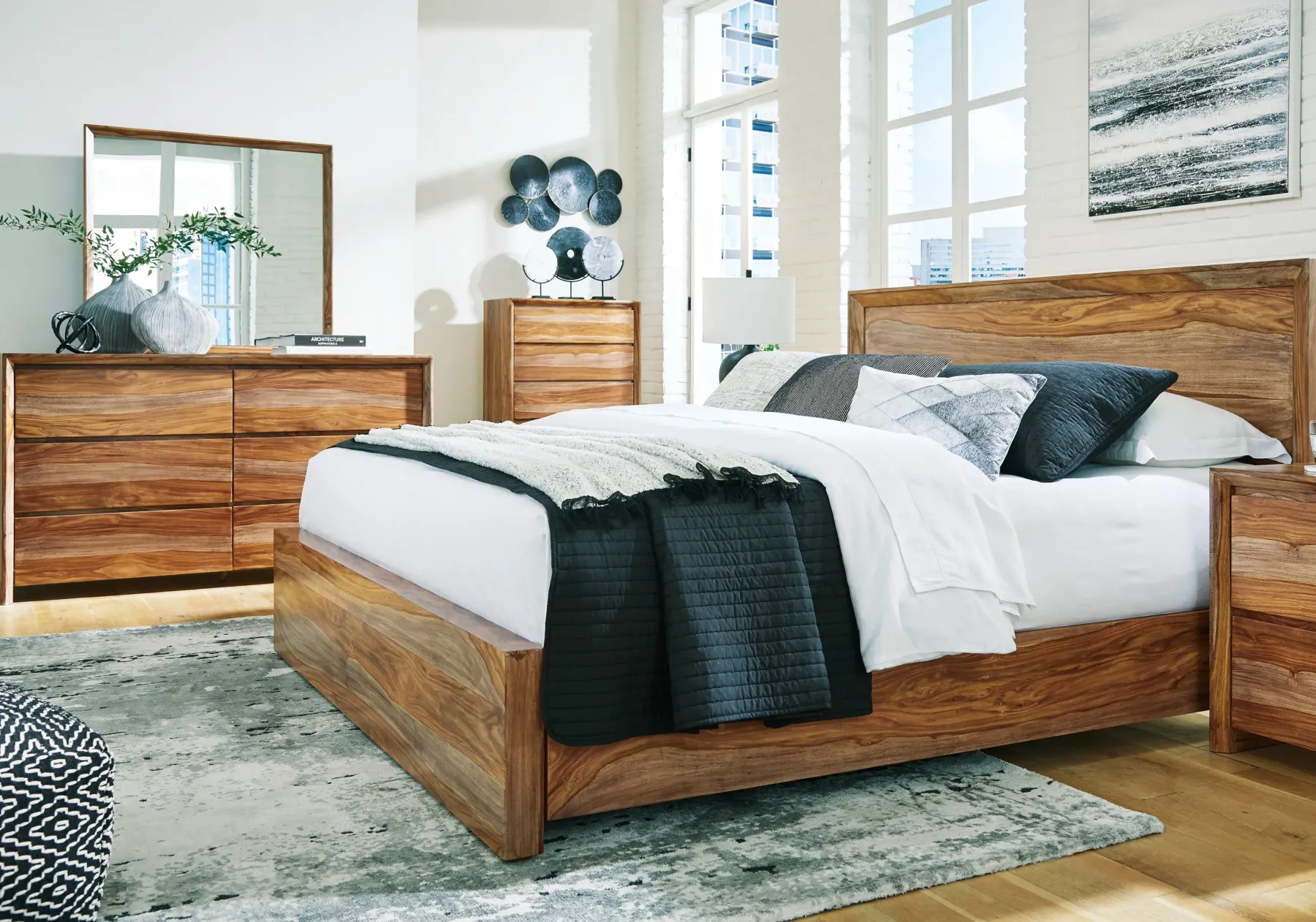 Hot American Furniture Galleries Dressonni 6-Piece Queen Bedroom Set