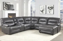 Best American Furniture Galleries Dyersburg 6-Piece Power Reclining Sectional Sofa