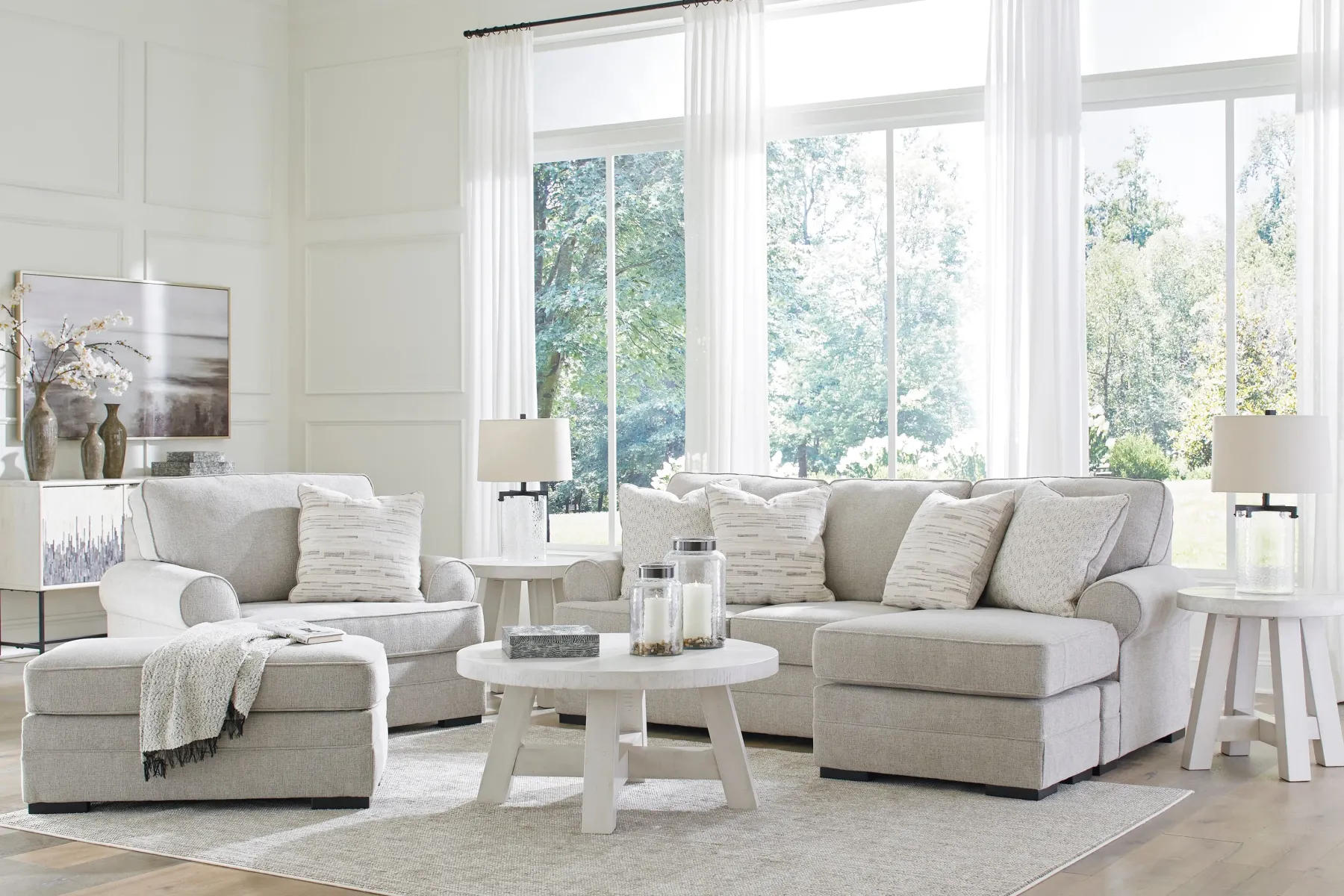 Outlet American Furniture Galleries Eastonbridge Sofa Chaise
