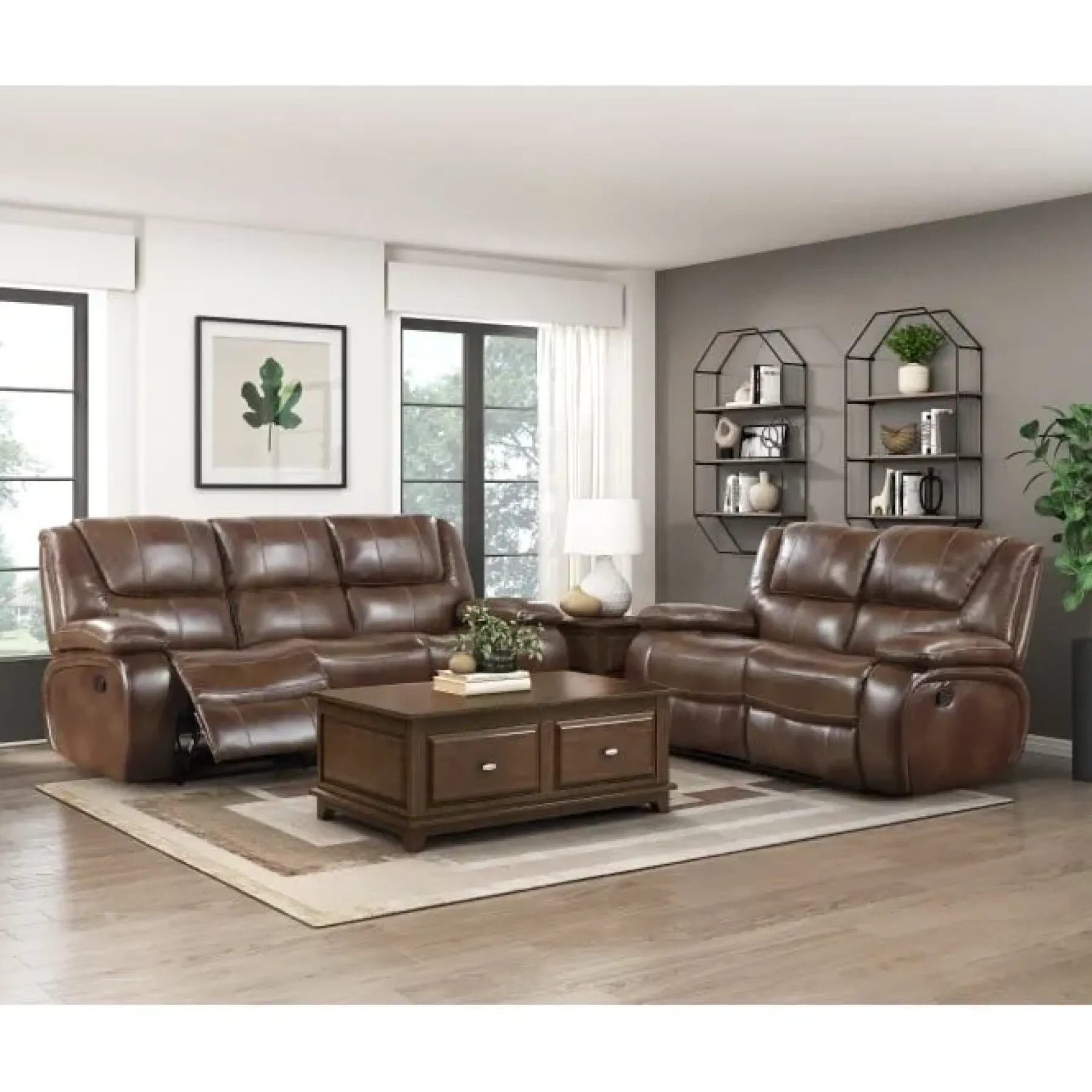 Sale American Furniture Galleries Ellicott Manual Reclining Loveseat