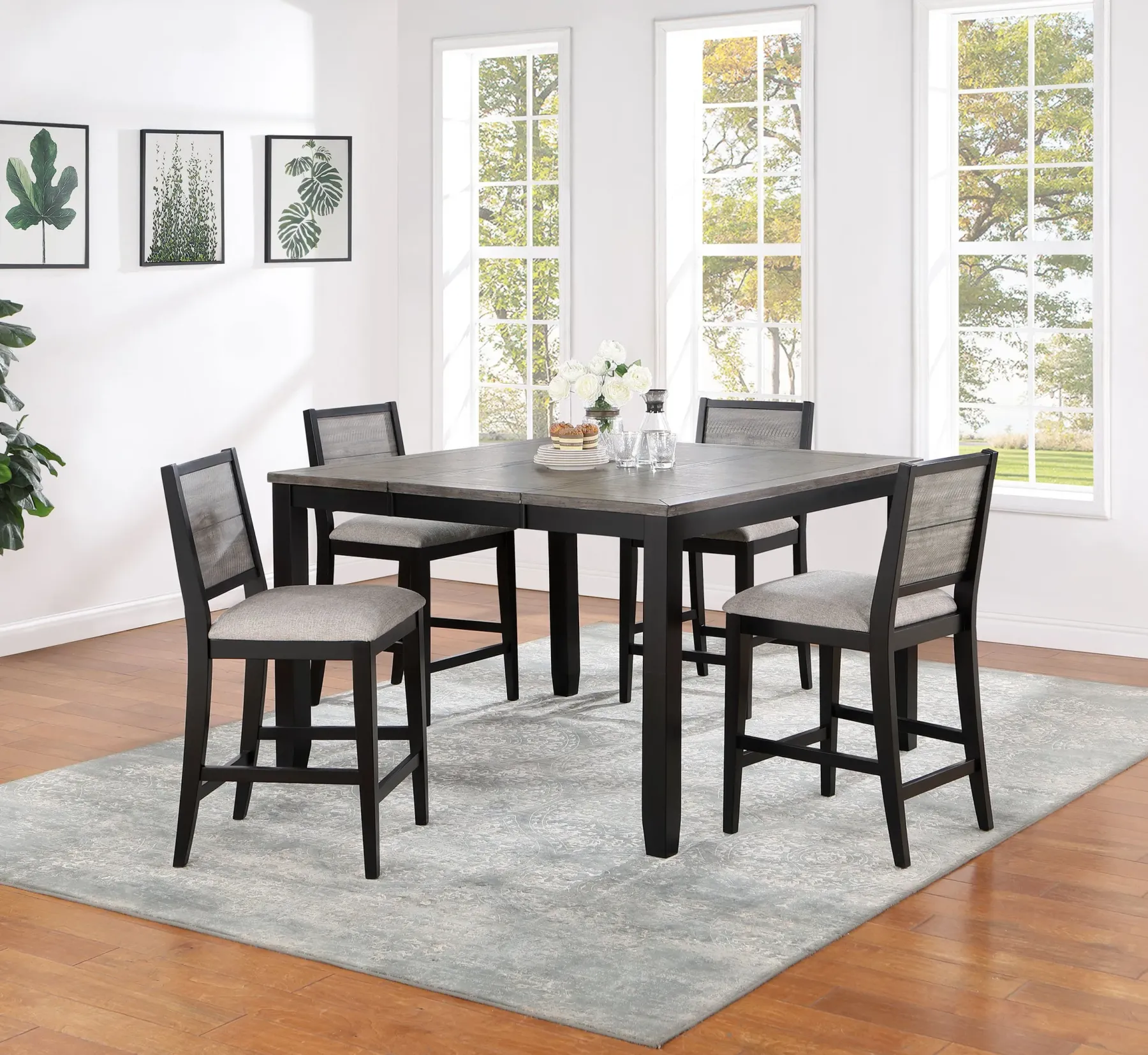 Sale American Furniture Galleries Elodie 5-piece Extension Leaf Counter Dining Set