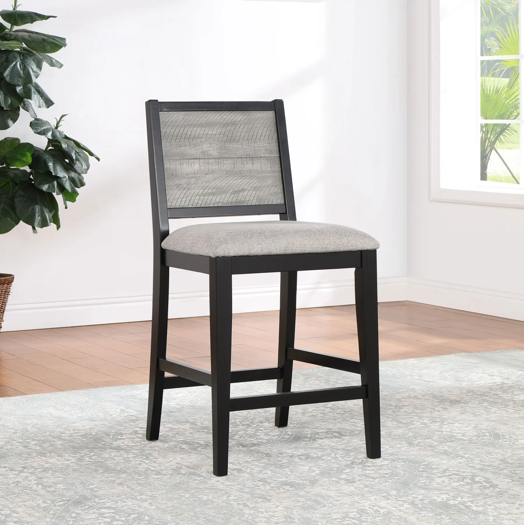 Discount American Furniture Galleries Elodie Wood Counter Chair and
