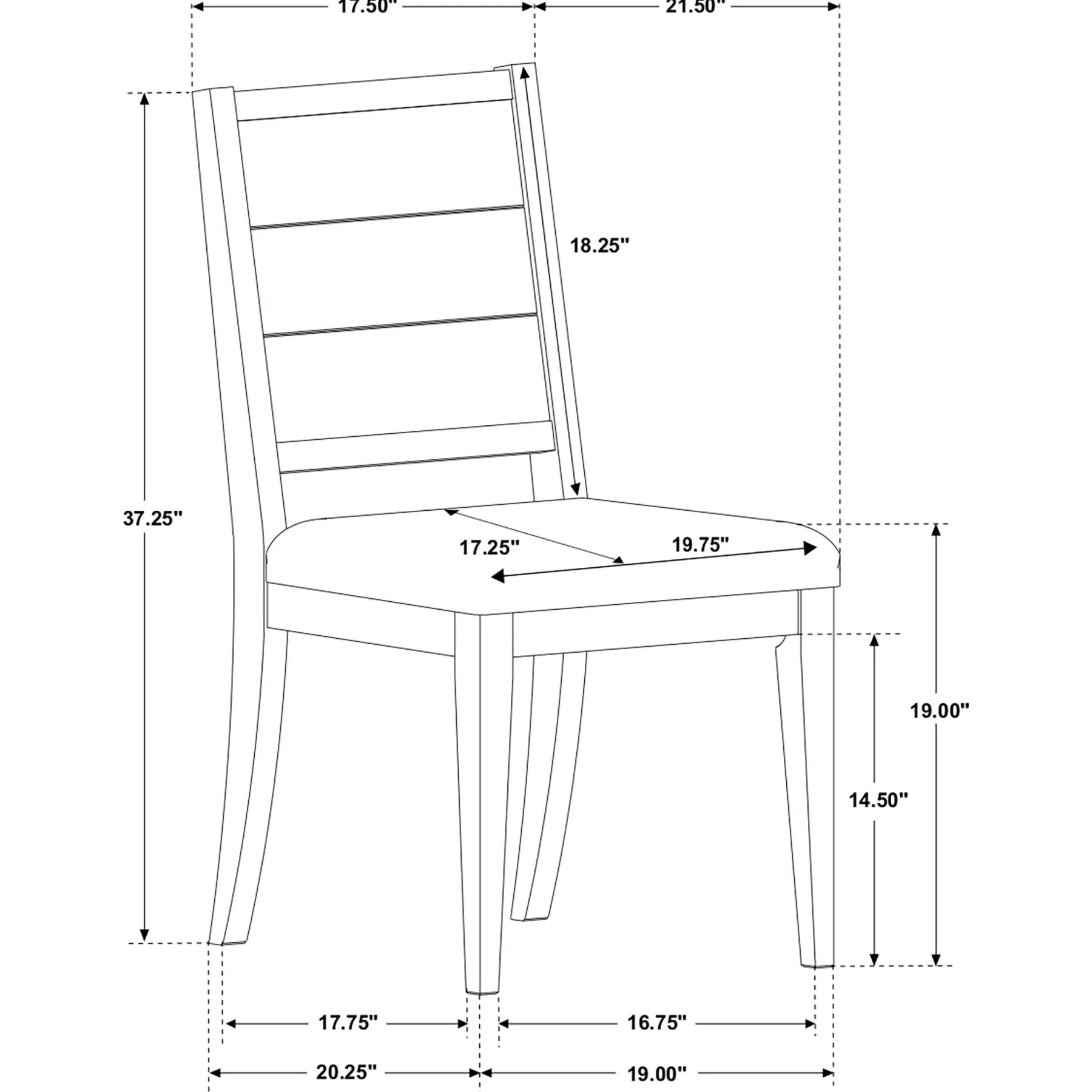 Hot American Furniture Galleries Elodie Wood Dining Side Chair and