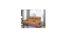 Clearance American Furniture Galleries Fairway Dual Power Reclining Loveseat