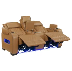 Clearance American Furniture Galleries Fairway Dual Power Reclining Loveseat