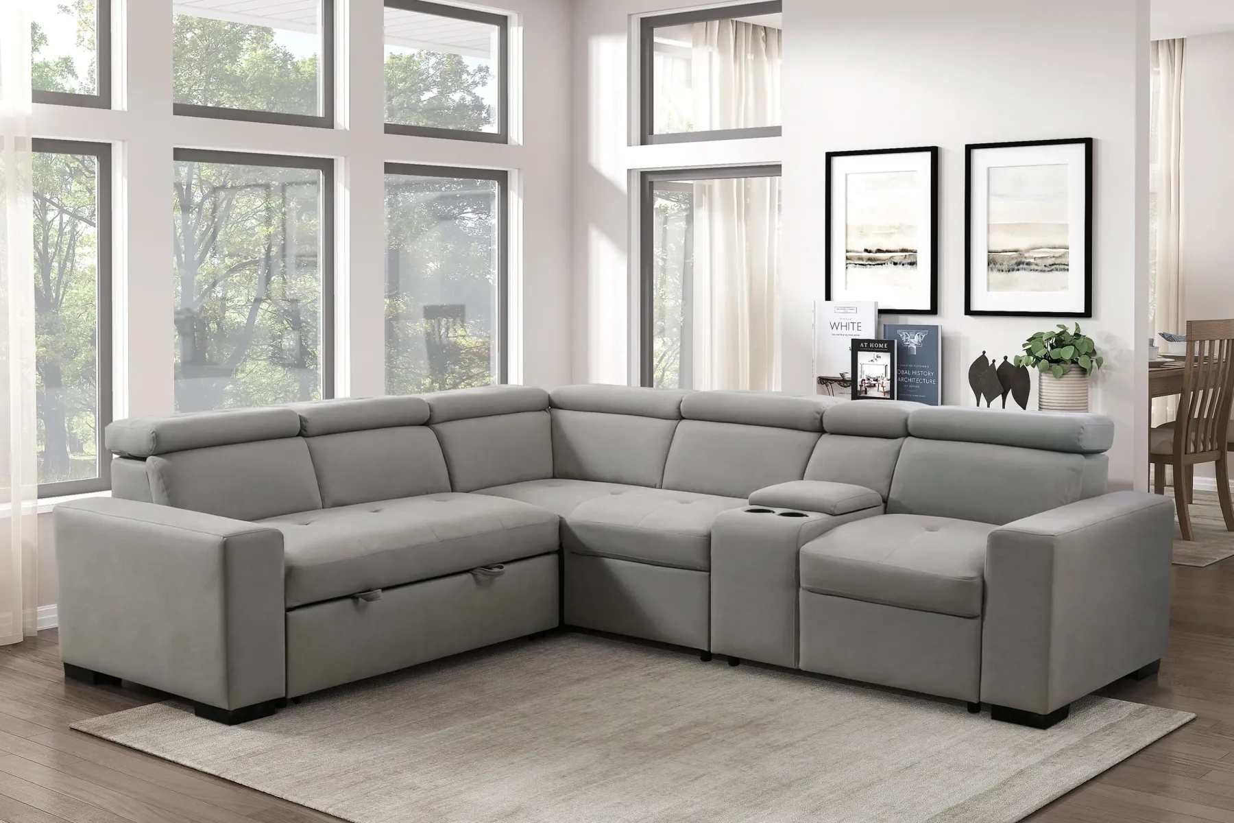 Sale American Furniture Galleries Farrah 3-Piece Sectional Sofa