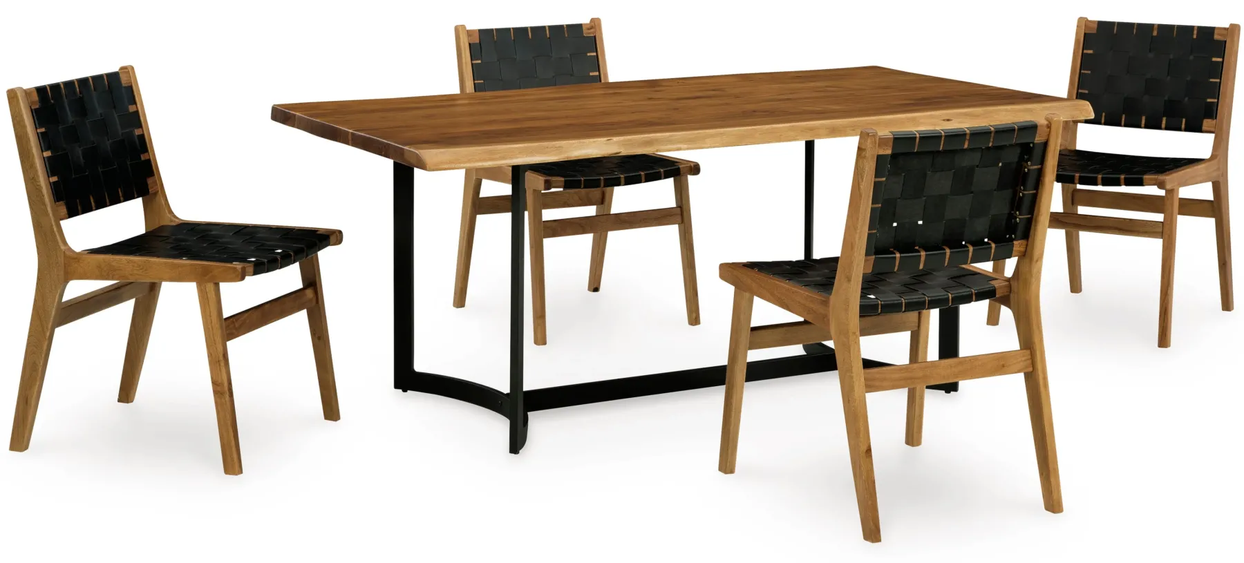 Best American Furniture Galleries Fortmaine 5-Piece Dining Set