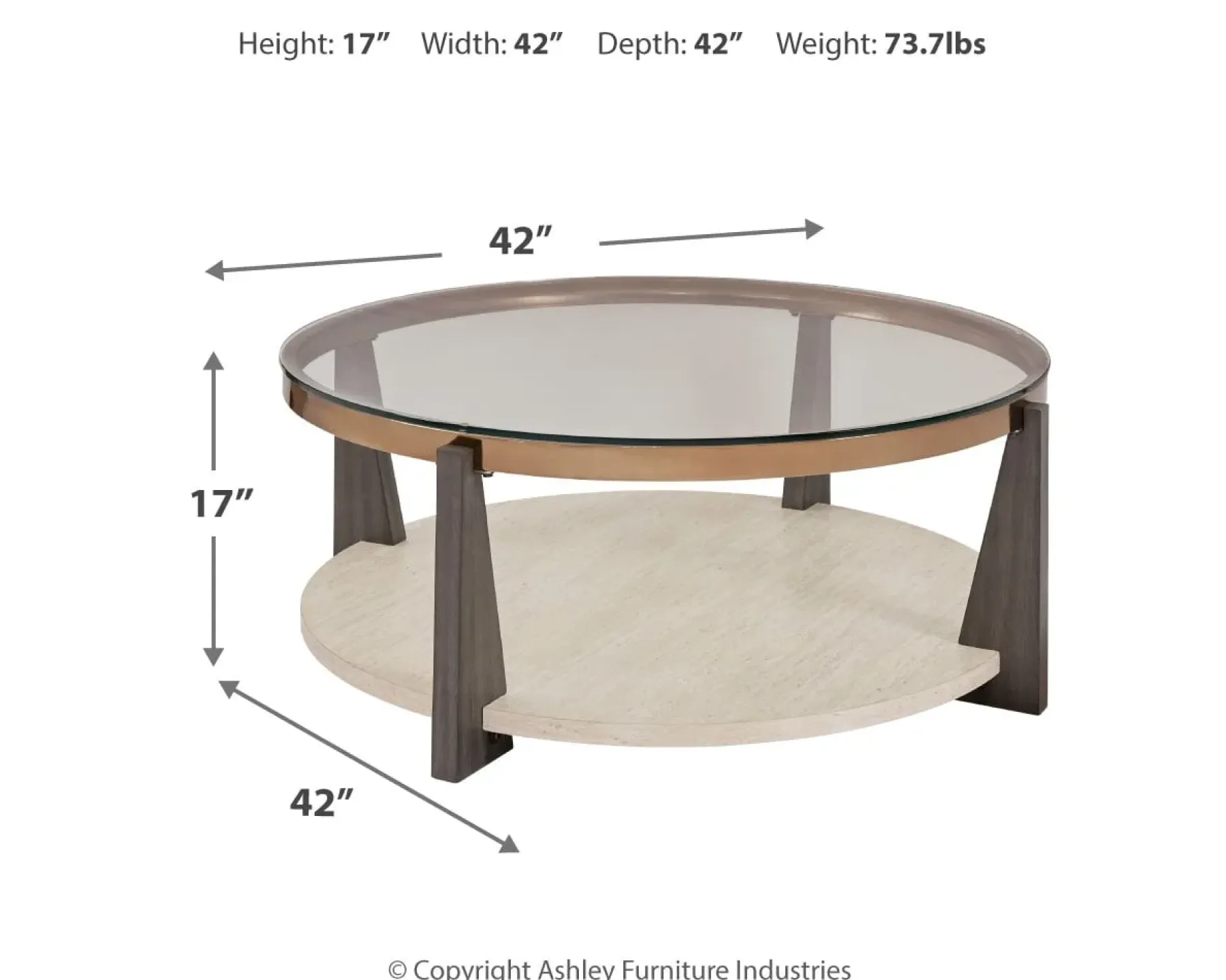 Online American Furniture Galleries Frazwa Round Coffee Table