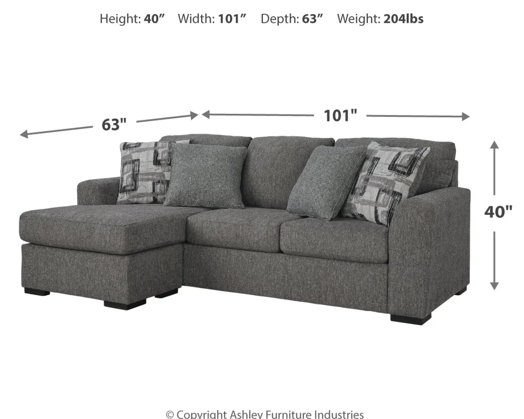Best American Furniture Galleries Gardiner Sofa Chaise