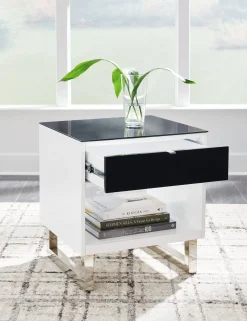 Fashion American Furniture Galleries Gardoni Rectangular End Table