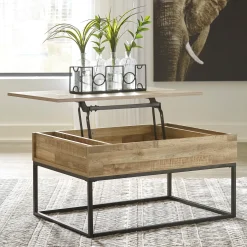 Clearance American Furniture Galleries Gerdanet Lift Top Cocktail Table