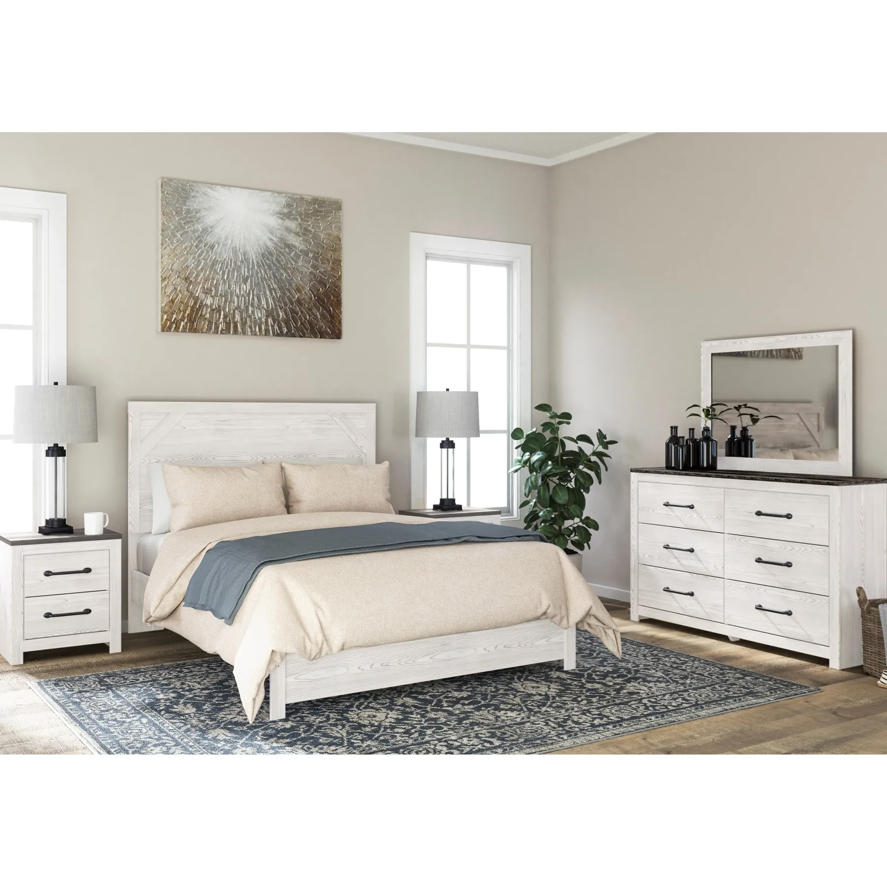 Hot American Furniture Galleries Gerridan Queen Panel Bed
