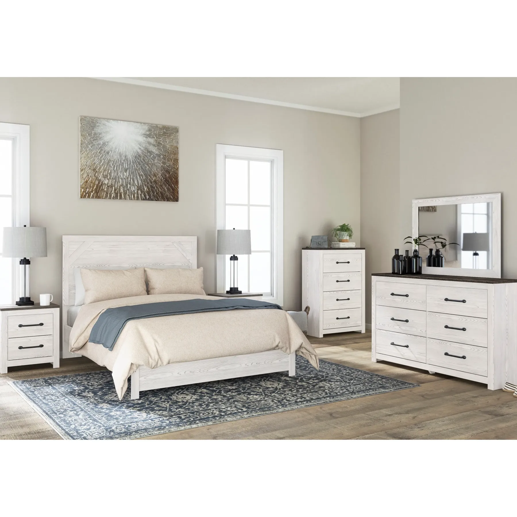 Hot American Furniture Galleries Gerridan Queen Panel Bed