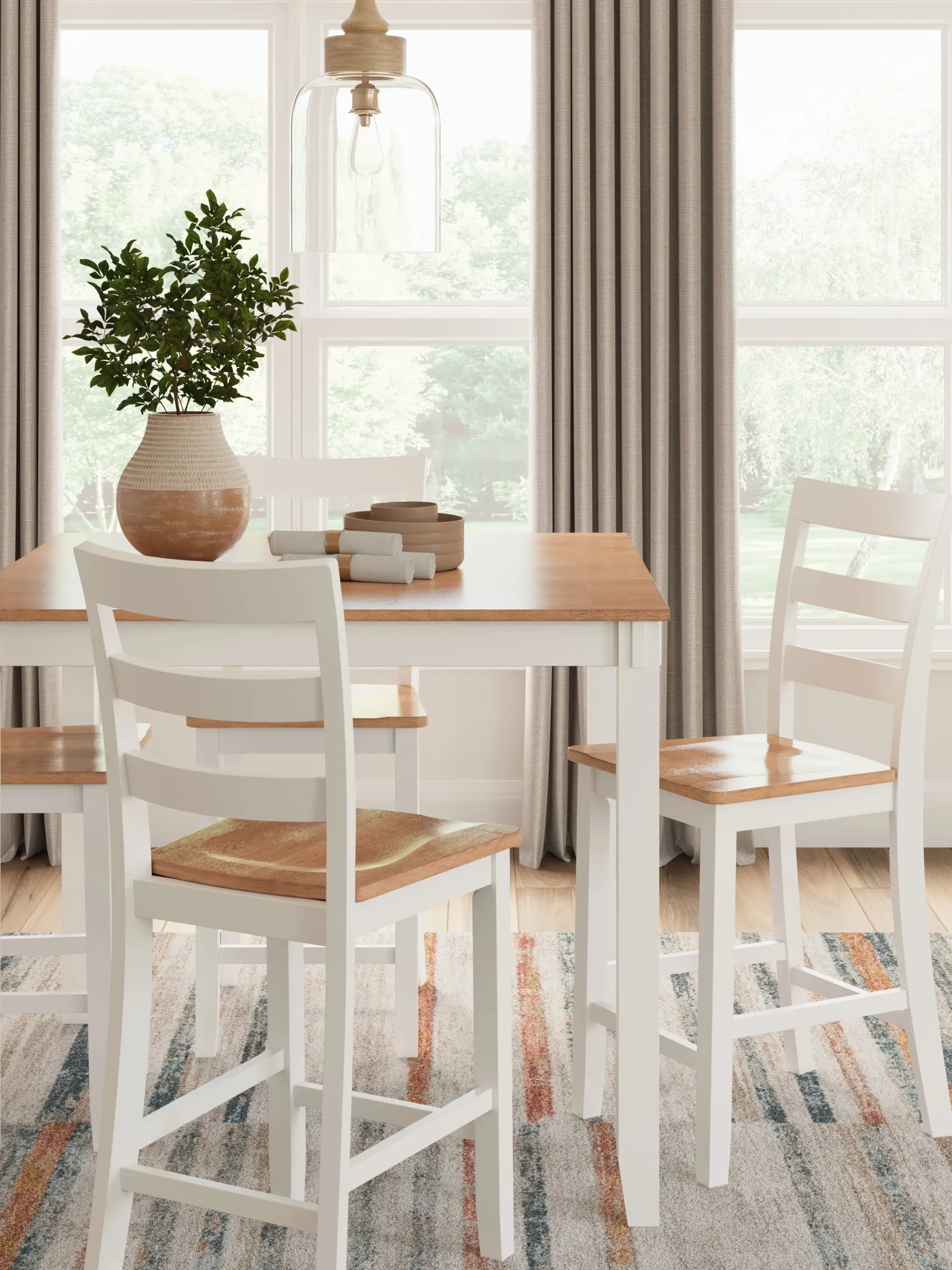 Discount American Furniture Galleries Gesthaven Drm Counter Table Set (5/Cn)