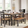 New American Furniture Galleries Gesthaven 6-Piece Dining Set
