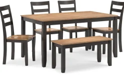 New American Furniture Galleries Gesthaven 6-Piece Dining Set
