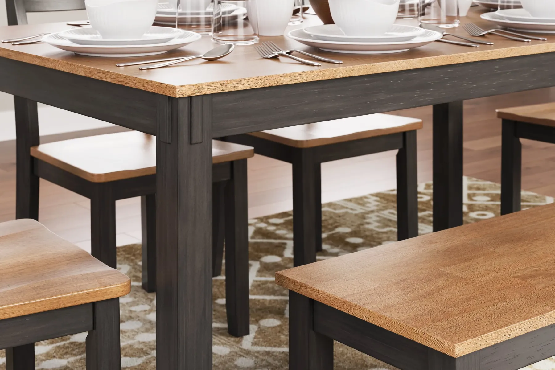 New American Furniture Galleries Gesthaven 6-Piece Dining Set