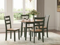 Sale American Furniture Galleries Gesthaven Round Drm Drop Leaf Table