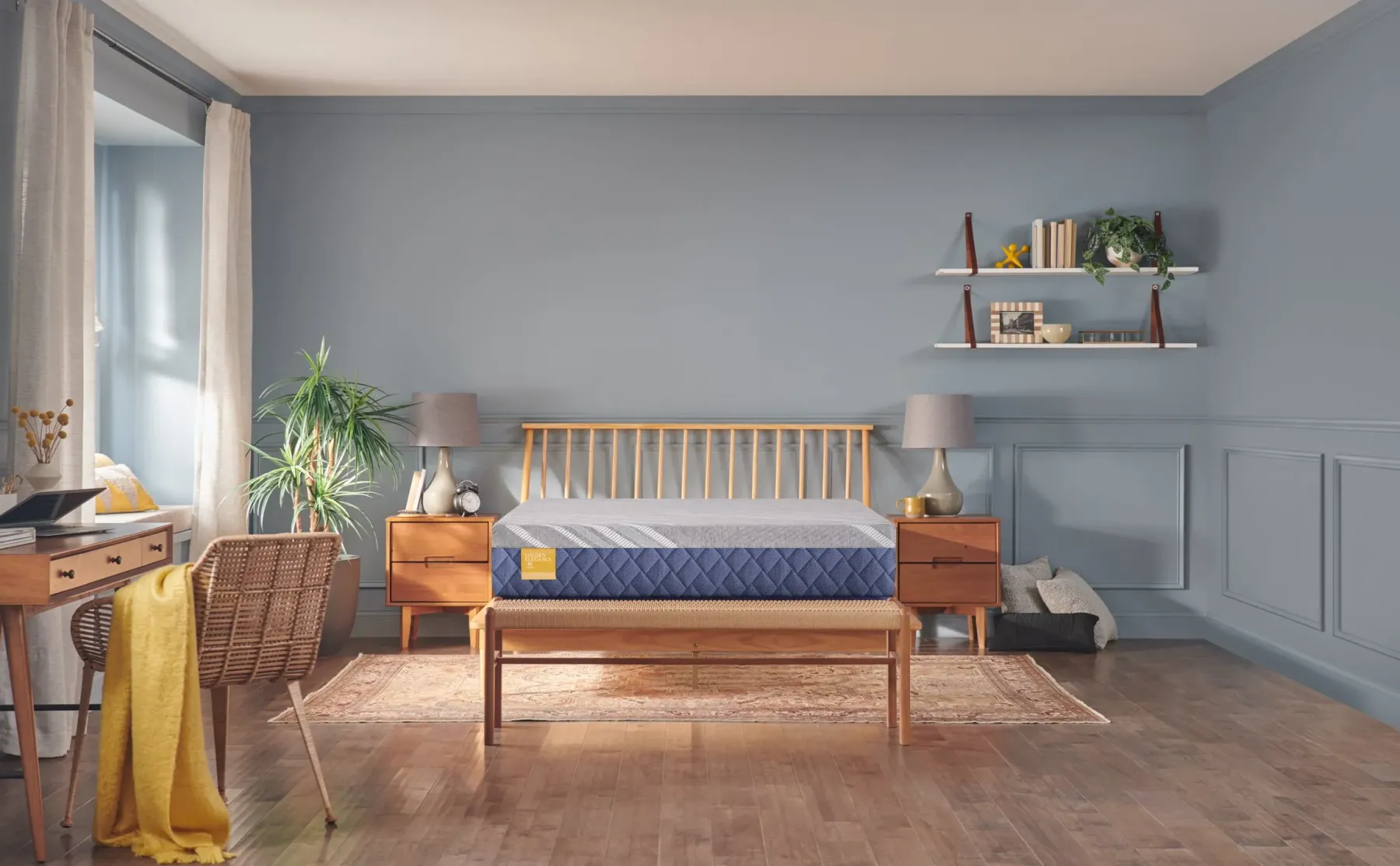 New American Furniture Galleries Golden Elegance H4 Featherton Firm King Mattress