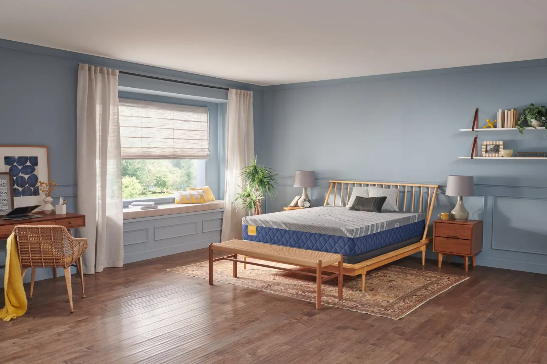 New American Furniture Galleries Golden Elegance H4 Featherton Firm King Mattress