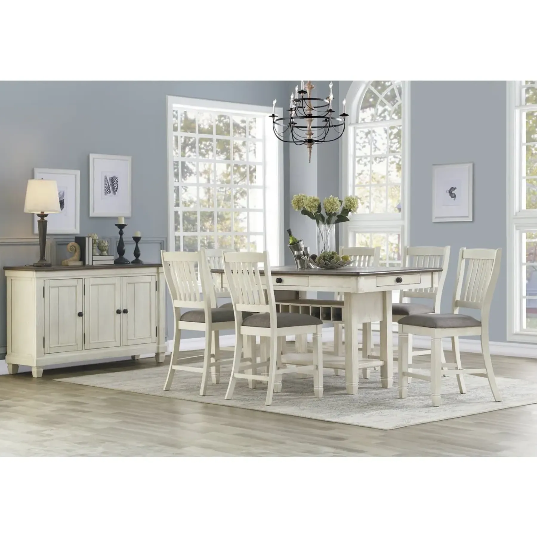 Best American Furniture Galleries Granby 4-Drawer Counter-Height Dining Table