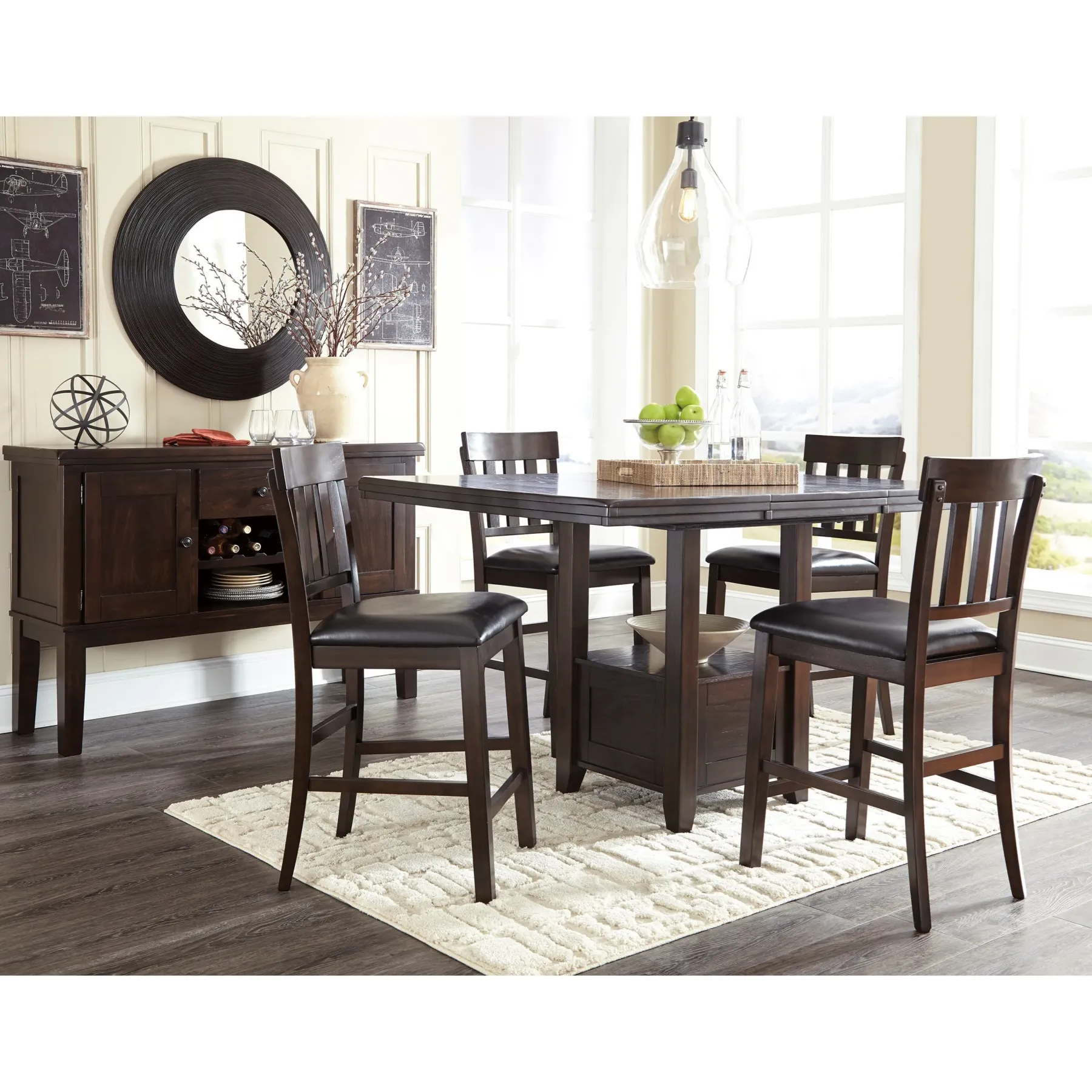 Hot American Furniture Galleries Haddigan 5-Piece Counter Height Set