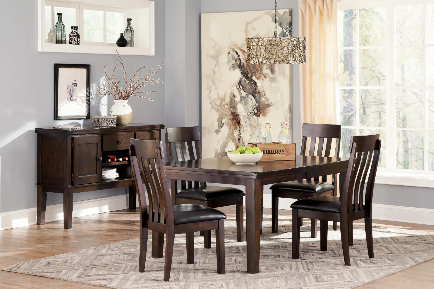 Fashion American Furniture Galleries Haddigan 5-Piece Dining Room Table & Side Chair Set