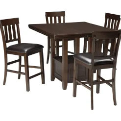 New American Furniture Galleries Haddigan Rectangular Dining Room Counter Ext. Table