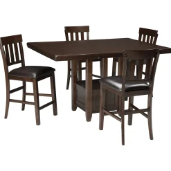 New American Furniture Galleries Haddigan Rectangular Dining Room Counter Ext. Table
