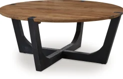 Discount American Furniture Galleries Hanneforth Round Coffee Table