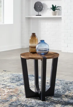 Clearance American Furniture Galleries Hanneforth Round End Table
