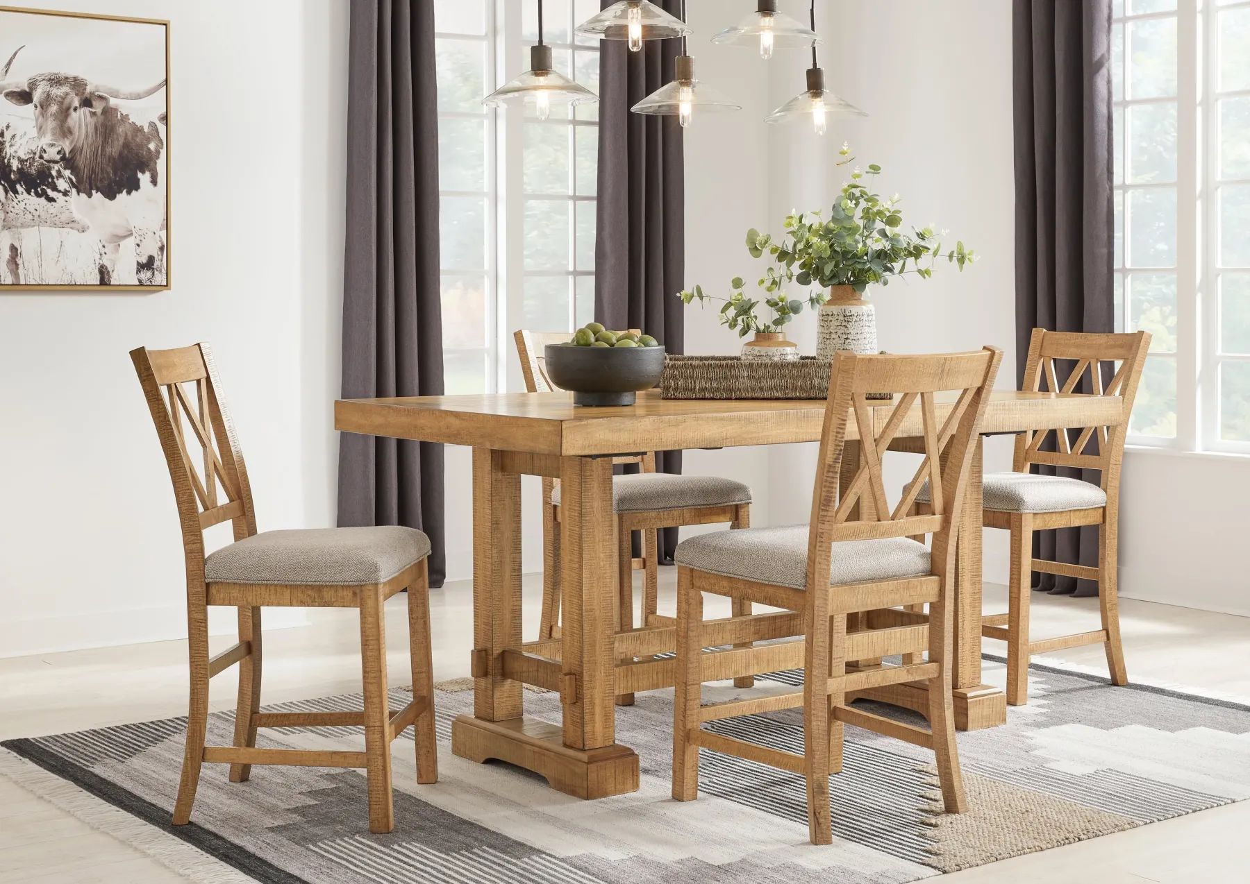 Best American Furniture Galleries Havonplane Upholstered Counter Height Barstool