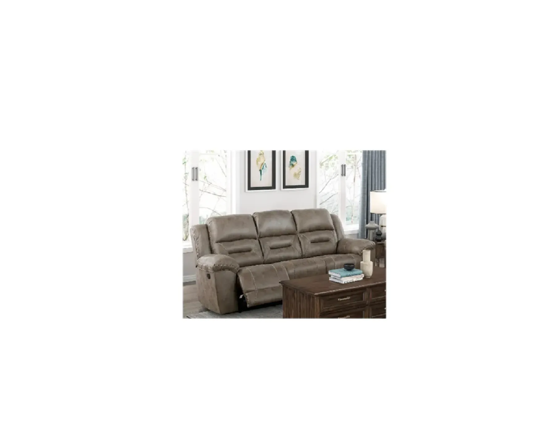 Outlet American Furniture Galleries Hazen Double Reclining Sofa