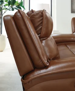 New American Furniture Galleries Healy Pier Pwr Rec Sofa With Adj Headrest