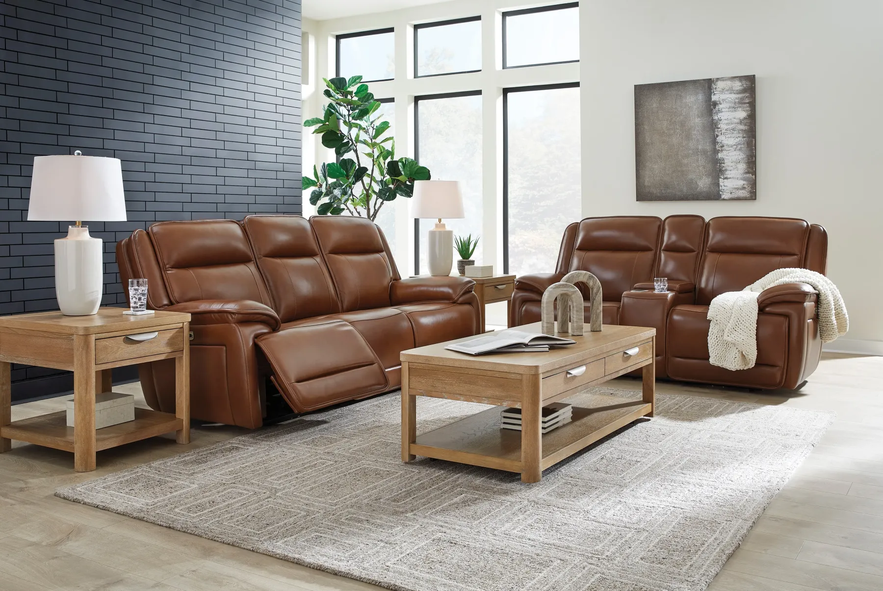 New American Furniture Galleries Healy Pier Pwr Rec Sofa With Adj Headrest