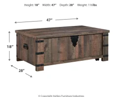 Best American Furniture Galleries Hollum Lift-Top Coffee Table