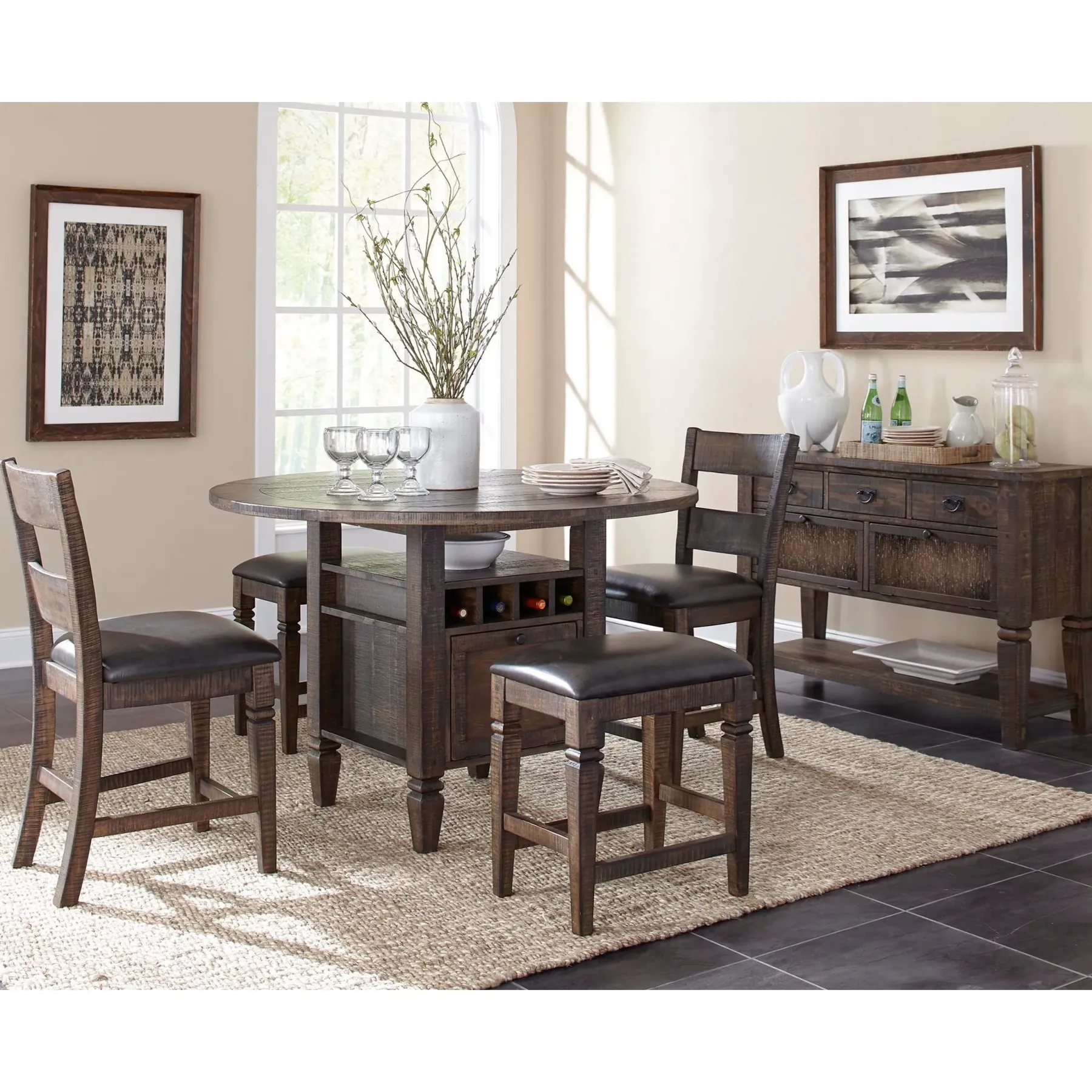 Clearance American Furniture Galleries Homestead Backless Stool w/ Cushion Seat