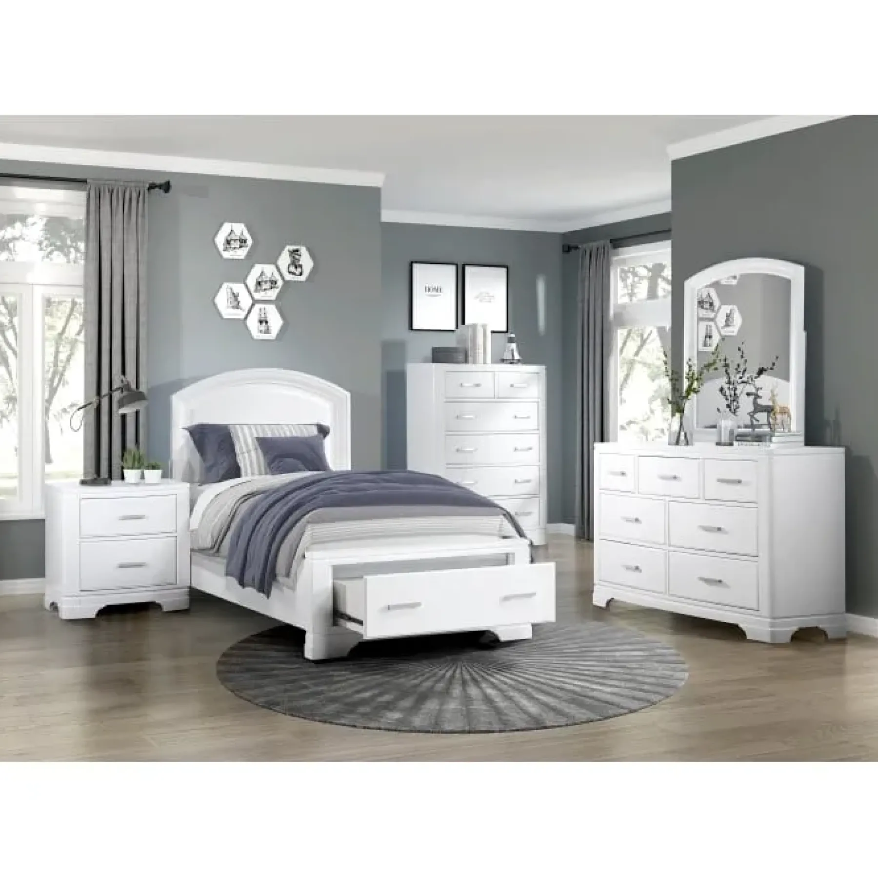 New American Furniture Galleries Hudson 2-Drawer Nightstand
