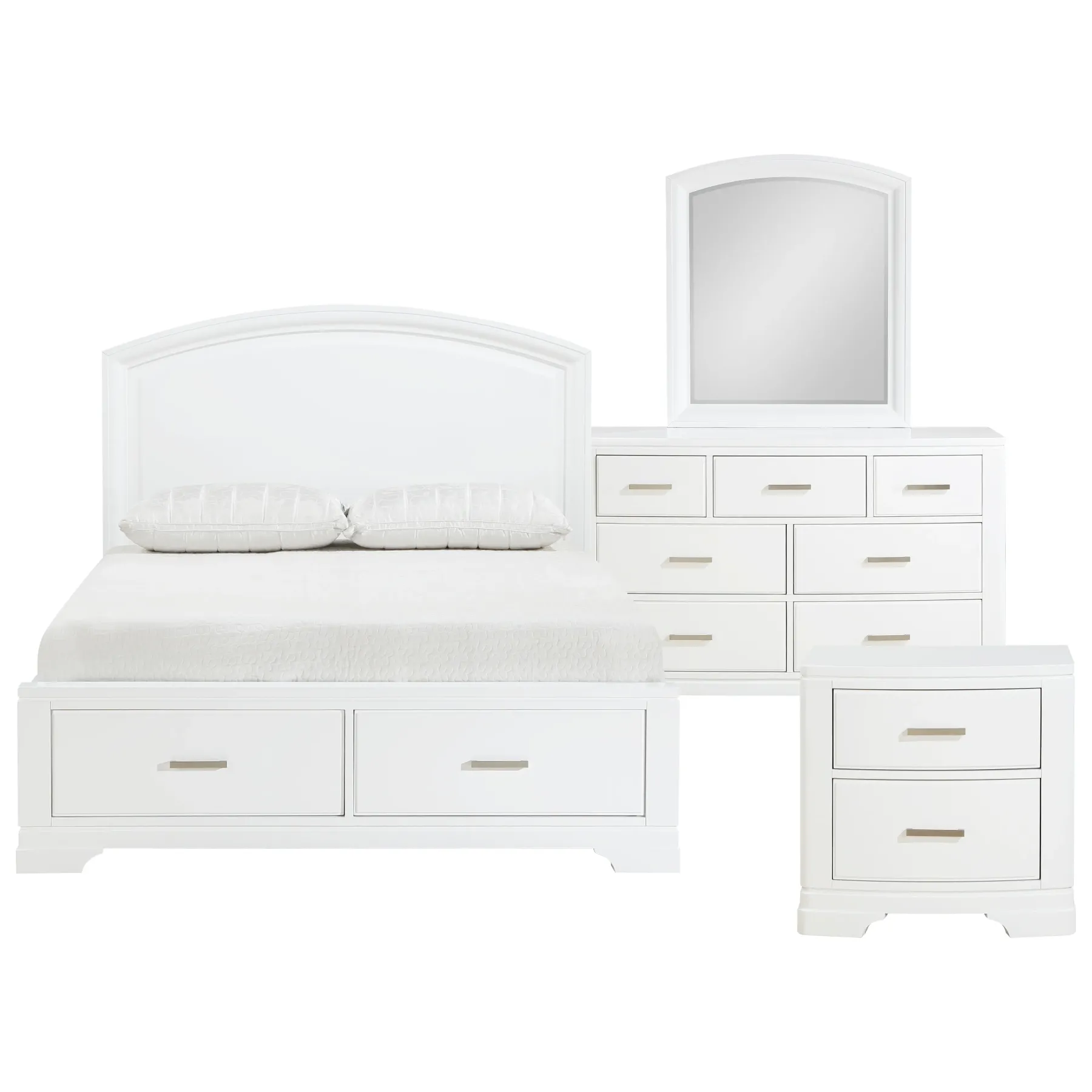 Outlet American Furniture Galleries Hudson 6-Piece Queen Storage Bedroom Set