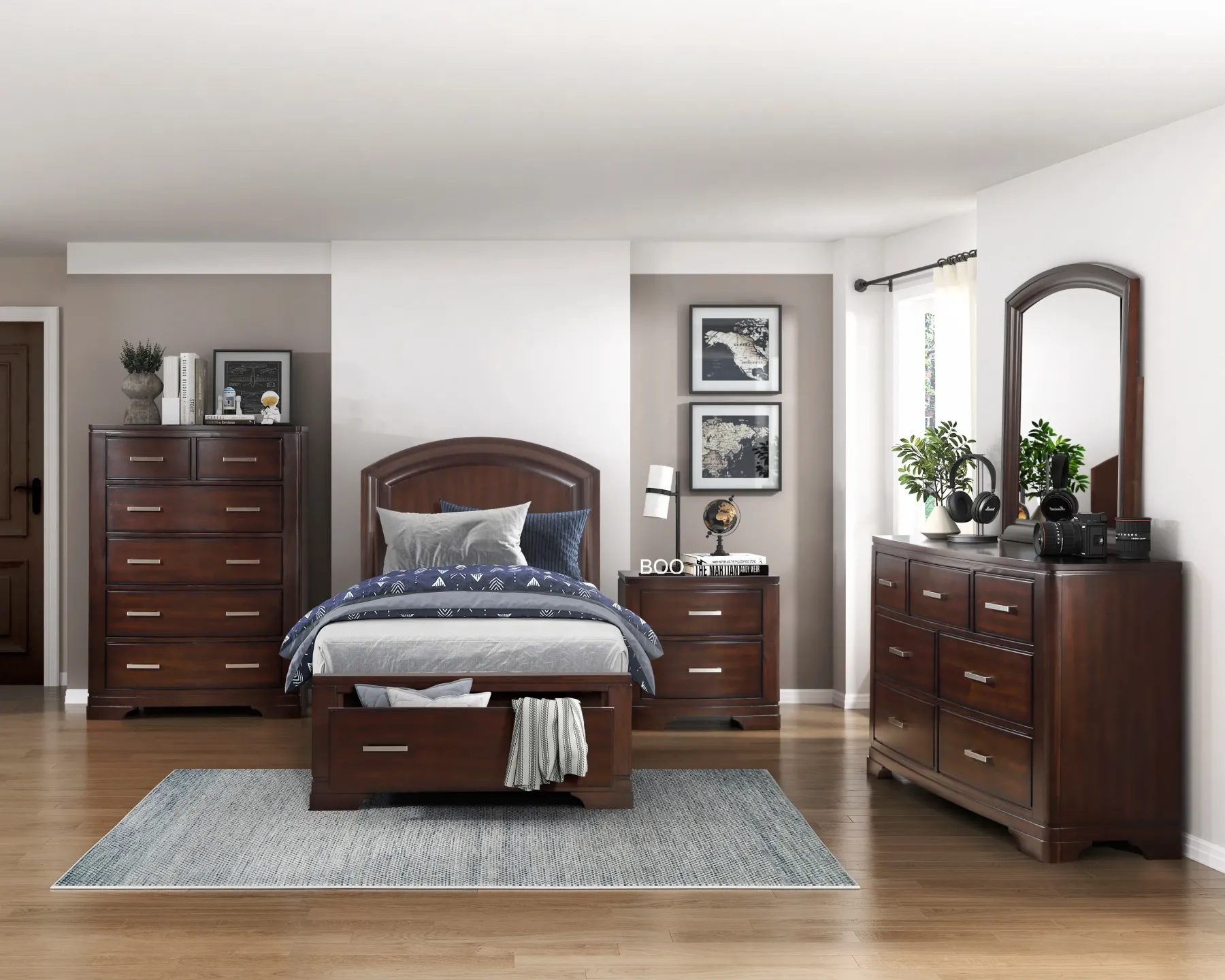 Fashion American Furniture Galleries Hudson 6-Piece Twin/Queen/King Bedroom Set