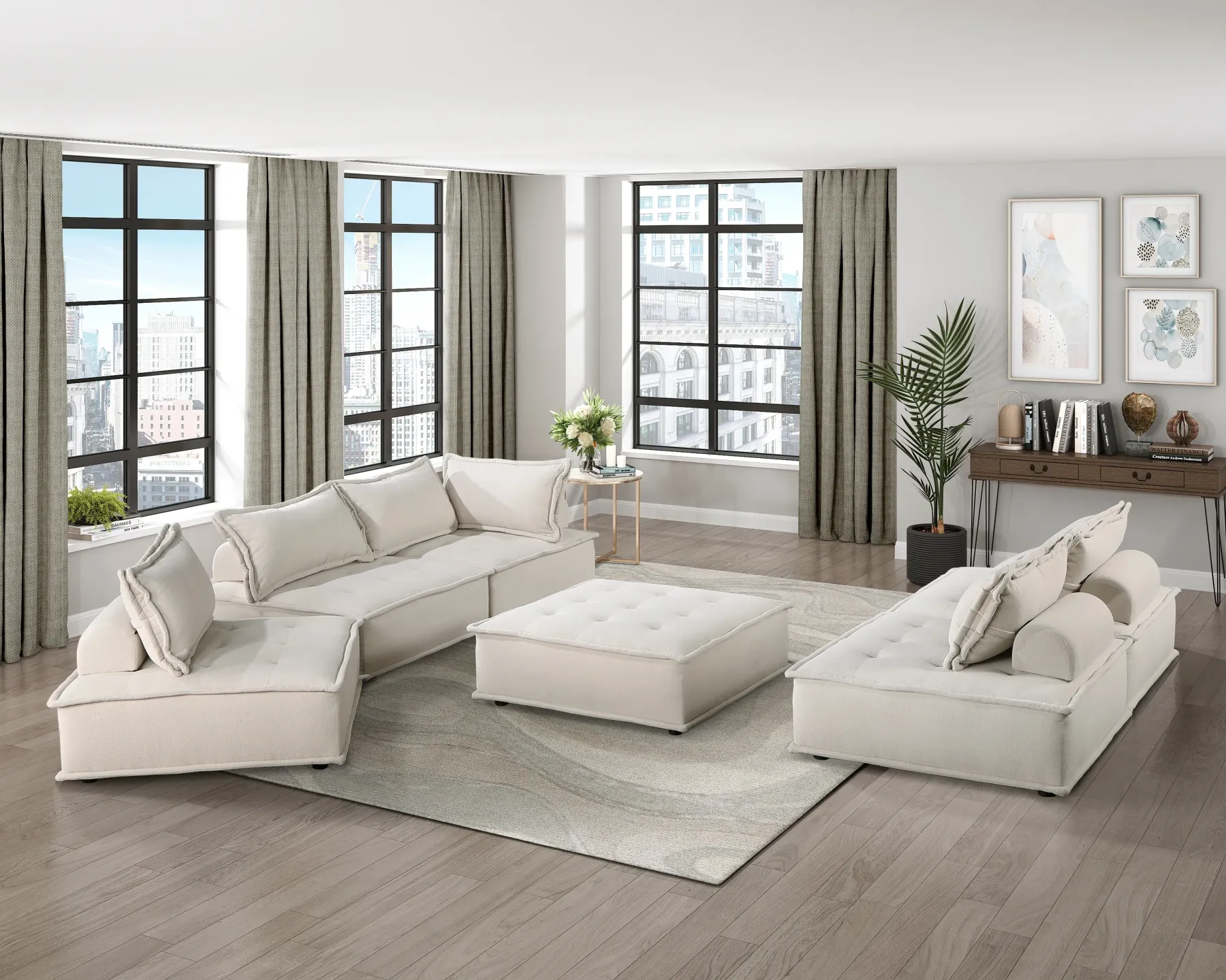 Hot American Furniture Galleries Inman Modular Loveseat